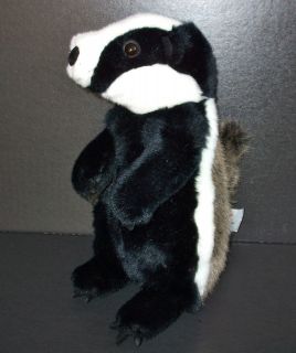 GUND Kohls Cards for Kids Black White Badger Plush Stuffed Animal Toy