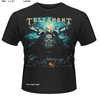 TESTAMENT  T SHIRT   DARK ROOTS OF THE EARTH   THRASH METAL  1/SIDED 