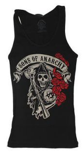 Rose Reaper   Sons Of Anarchy Junior Womens Tank Top