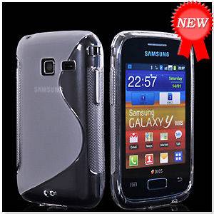   LINE TPU SILICONE CASE COVER FOR SAMSUNG GALAXY Y DUOS S6102 CLEAR