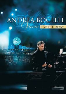 Andrea Bocelli   Vivere Live In Tuscany DVD, 2008, 2 Disc Set, DVD CD 