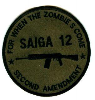 SAIGA 12 Shotgun OLIVE DRAB For When The Zombies Come Second Amendment 