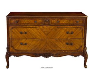 BEAUTIFUL Satinwood Antique French Louis XV Bookmatched Bedroom Chest 