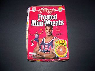 Frosted Mini Wheats Cereal Box David Robinson 1992 U.S. Olympic 