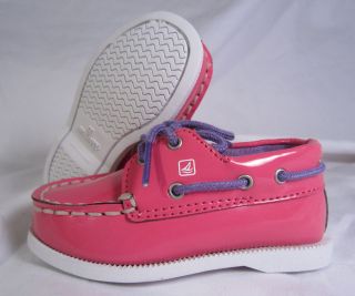 SPERRY A/O CRIB SUPER PINK SHOES GIRLS BABY/INFANT SIZE 2