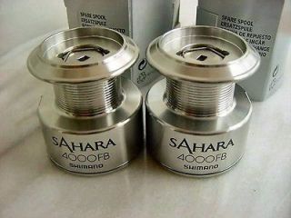 Two (2) New Shimano Sahara 4000FB Spinning Reel Spare Spools