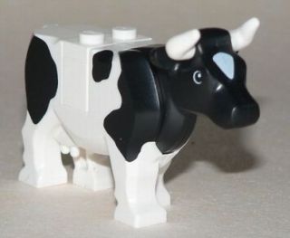 NEW LEGO White Cow & Black Spots + Horns (Farm 7673)