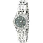 Gucci 5500L Gray Dial 2.00Ctw Ladies Stainless Steel Diamond Watch