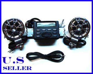 Motorcycle Audio Radio MP3 Stereo Speaker Sound System