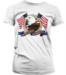 Fly Forever Free USA 4th Of July Party Patriotic Fire Works Girls T 