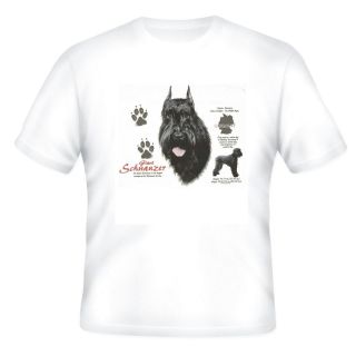 short sleeve T shirt Dog puppy Giant Schnauzer pet nature dogs