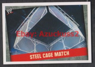 Steel Cage Match 2009 WWE Slam Attax Evolution Wrestling TCG Card