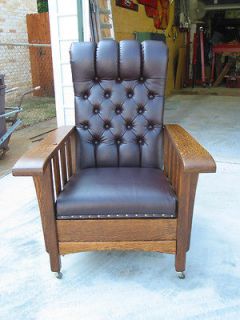 Quartersawn Oak Mission/Arts & Crafts Morris Reclining Chair