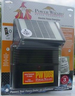 Newly listed solar electric fence charger energizer 12 volt power 
