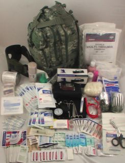 MILITARY ARMY ACU MEDICAL KIT TACTICAL TRAUMA BACKPACK 230pc Medic 