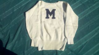   Middlebury College Sweater alumni Letterman athletic 1950s wool