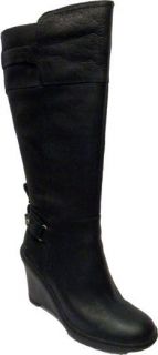 TIMBERLAND 3625R Womens Stratham Heights Wedge Black Leather Tall Boot