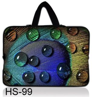 Peacock 14 14.1 Laptop Sleeve Bag Case Cover Handle For HP Dell Sony 