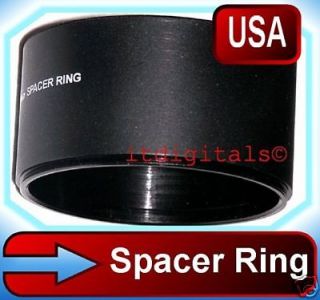 62mm Spacer Ring For Lens Filter Adapter Tube Metal Hood New For 
