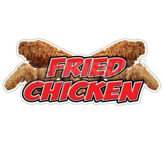 FRIED CHICKEN Concession Decal food sign hot cart trailer stand 