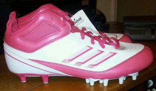 Adidas Scorch X Super Low Football cleats Pink White       12