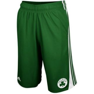 adidas Boston Celtics 3 Stripe Team Shorts   Kelly Green