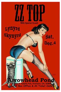Rock: ZZ Top with Lynyrd Skynyrd * Betty Page * Anaheim Concert 