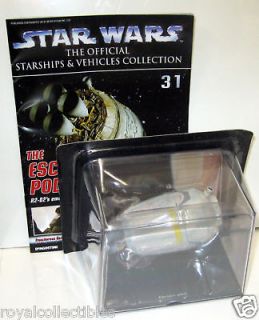 Star Wars Vehicle Coll #31 R2D2 ESCAPE POD Model + Mag