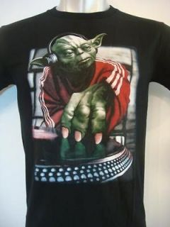 Technics T Shirt DJ Yoda Star Wars Headphone Turntable Gramophone Sz.M 