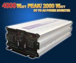New Max Thunder 4000W MAX/ 2000W Watts 12V DC to AC Power Inverter 