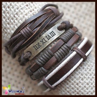 mens leather bracelet in Mens Jewelry