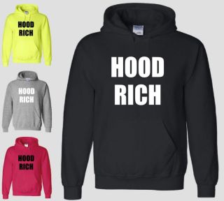 Hood Rich Hoodie 2 Chainz Gucci Mane Wacka Flacka YMCMB Money 
