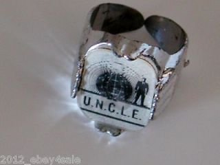   FROM UNCLE FLASHER RING ~ 1960S TV PROGRAM ~ VERI VUE ~ U.N.C.L.E