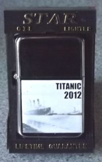 TITANIC 2012 COMMEMORATIVE STAR LIGHTER FREE ENGRAVING & UK POSTAGE