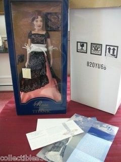 Franklin Mint TITANIC ROSE Vinyl Doll in The DINNER Dress 16
