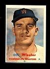 1957 Topps Bob Wiesler Washington Senators 126 EX