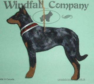 Merle Beauceron Dog Christmas Canine Ornament by WC
