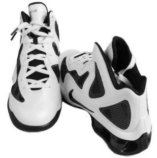 Nike Shox Air Hyperball TB Mens White/Black High Top Sneakers Medium
