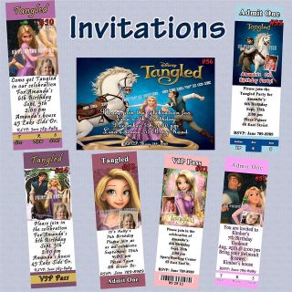   Invitation Disney Tangled 20 ea w/Envelopes Personalized Custom Made