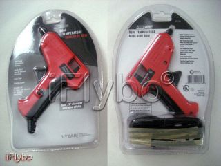 Tool Shop Dual Temperature Mini Glue Gun Hot & Low Heat metal Stand 