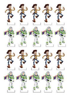 20 Woody & Buzz Lightyear Toy story stand up edible cup cake toppers