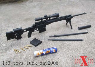   Toys 16 Scale US Army MSR Modular Sniper Rifle Box Set Black Color