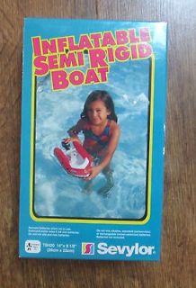 Sevylor Jr. Inflatable Semi Rigid Mini Bateau Toy Boat & Motor NRFB
