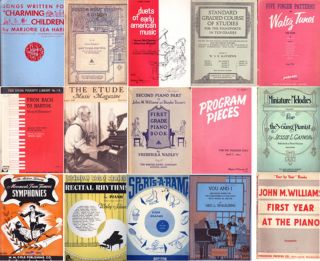 29 Vintage PIANO BOOKS Songs for Charming Children+