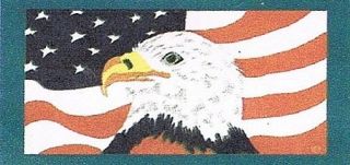 American flag beach towel Bath Wholesale lot of 6 Eagle Patriotic new