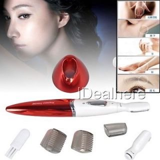 Mini Lady Electric Eye Brows Trimmer Body Face Hair Remover Shaver Wet 