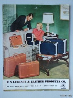 Vintage US Luggage Leather Products Catalog Trunks more