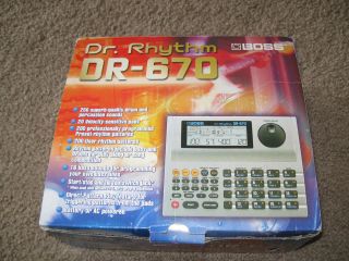 Boss DR 670 Dr. Rhythm Drum Machine, box + manual