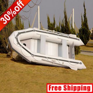 2mm PVC 10.8 Inflatable Boat Tender With Aluminum Floor White