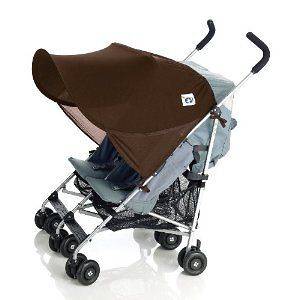 PROTECT A BUB TWIN DOUBLE BABY STROLLER SUNSHADE ATTACHMENT Black Or 